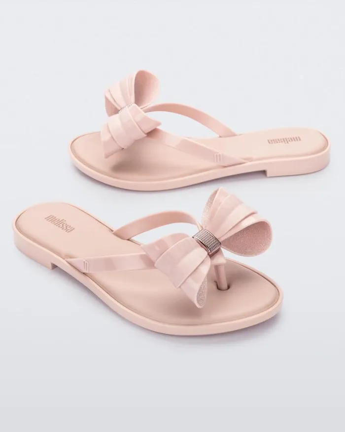 Slim Flip Flop Glitter Pink Women Melissa Flip Flops