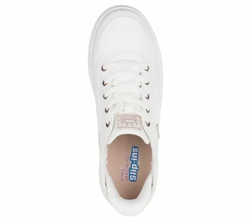 Slipins BOBS D039Vine 8211 So Flattered White Women SKECHERS SlipOn