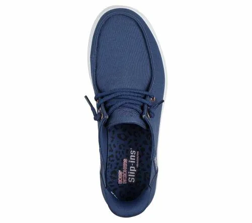 Slipins BOBS Skip Cute 8211 Spot Twist Navy Women SKECHERS SlipOn