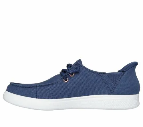Slipins BOBS Skip Cute 8211 Spot Twist Navy Women SKECHERS SlipOn