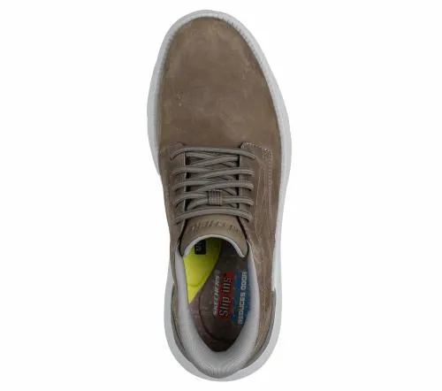 Slipins Garza 8211 Duran Dark Taupe Men SKECHERS SlipOn