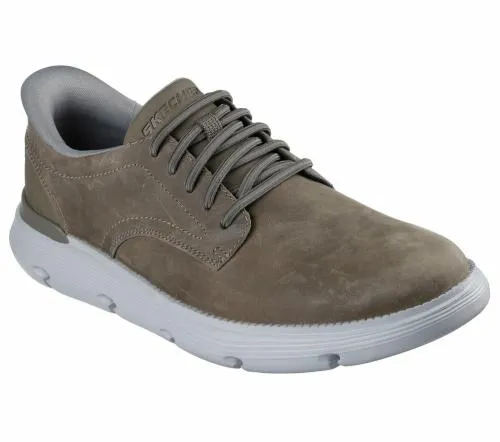 Slipins Garza 8211 Duran Dark Taupe Men SKECHERS SlipOn