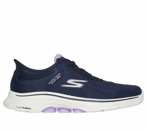 Slipins GO WALK 7 8211 Valin Navy Lavender Women SKECHERS SlipOn