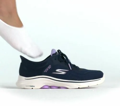 Slipins GO WALK 7 8211 Valin Navy Lavender Women SKECHERS SlipOn
