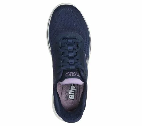 Slipins GO WALK 7 8211 Valin Navy Lavender Women SKECHERS SlipOn