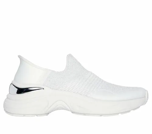 Slipins Hazel 8211 Priya White Silver Women SKECHERS SlipOn