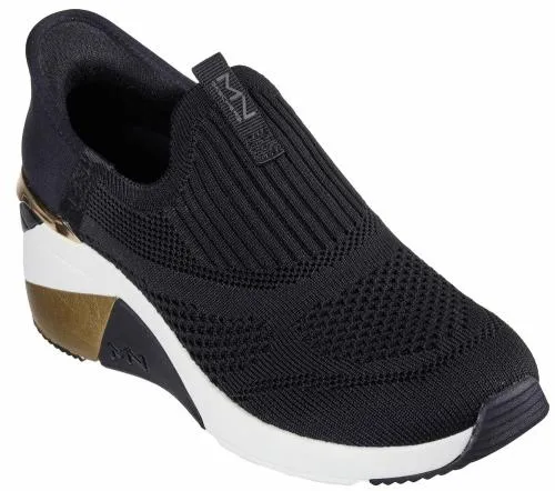 Slipins Mark Nason A Wedge 8211 Crecent Black Women SKECHERS SlipOn