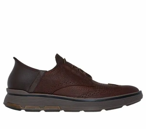 Slipins Mark Nason Casual Glide Cell Red Brown Men SKECHERS SlipOn