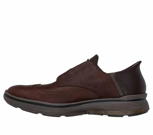 Slipins Mark Nason Casual Glide Cell Red Brown Men SKECHERS SlipOn