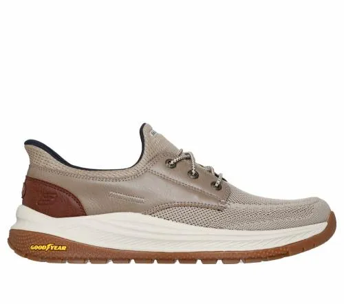 Slipins Relaxed Fit Meroe 8211 Alden Taupe Men SKECHERS SlipOn