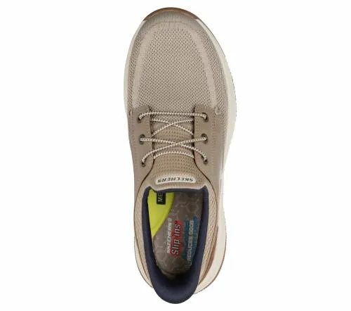 Slipins Relaxed Fit Meroe 8211 Alden Taupe Men SKECHERS SlipOn