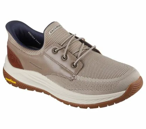 Slipins Relaxed Fit Meroe 8211 Alden Taupe Men SKECHERS SlipOn