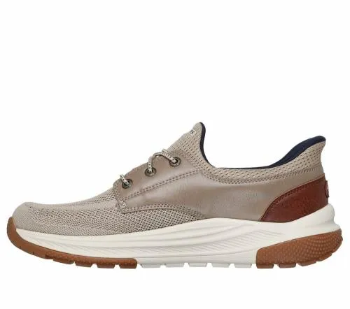 Slipins Relaxed Fit Meroe 8211 Alden Taupe Men SKECHERS SlipOn