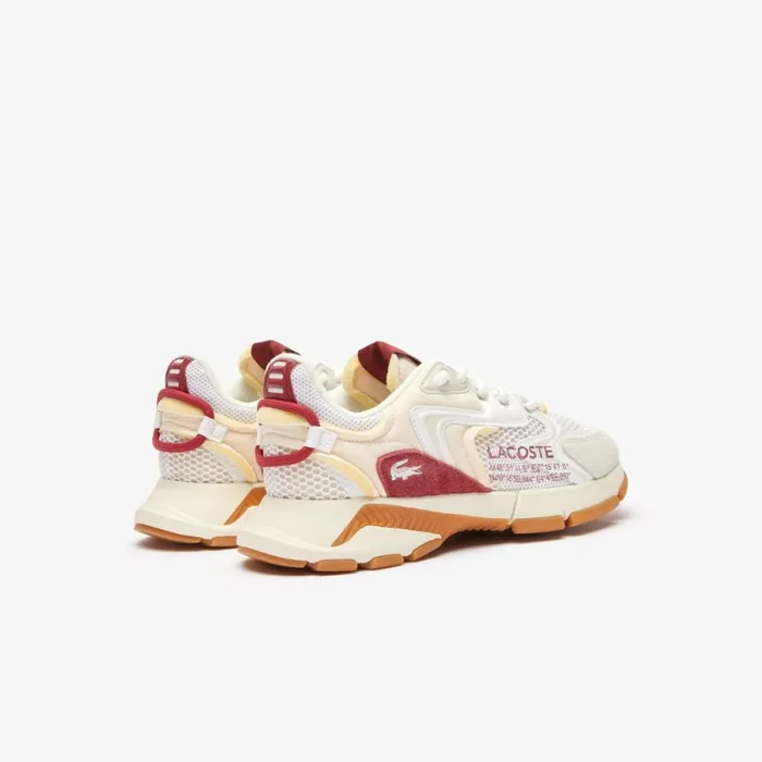 Sneakers Men Lacoste Men039s L003 Neo Contrasted Accent Sneakers White Red 286