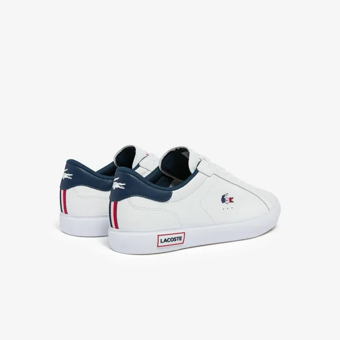 Sneakers Men Lacoste Men039s Powercourt Leather Multicolor Sneakers Whtnvyred 407