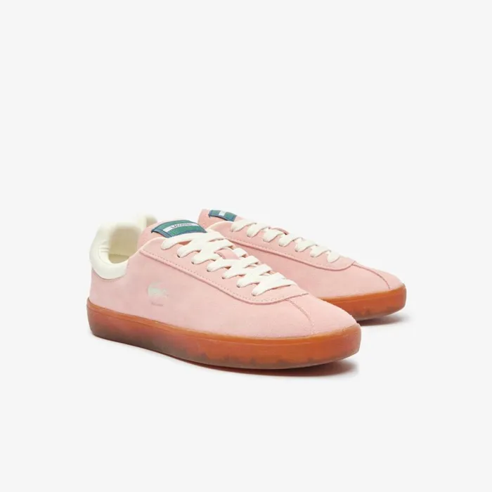 Sneakers Women Lacoste Women039s Baseshot Suede Sneakers Pnkgum Ajx