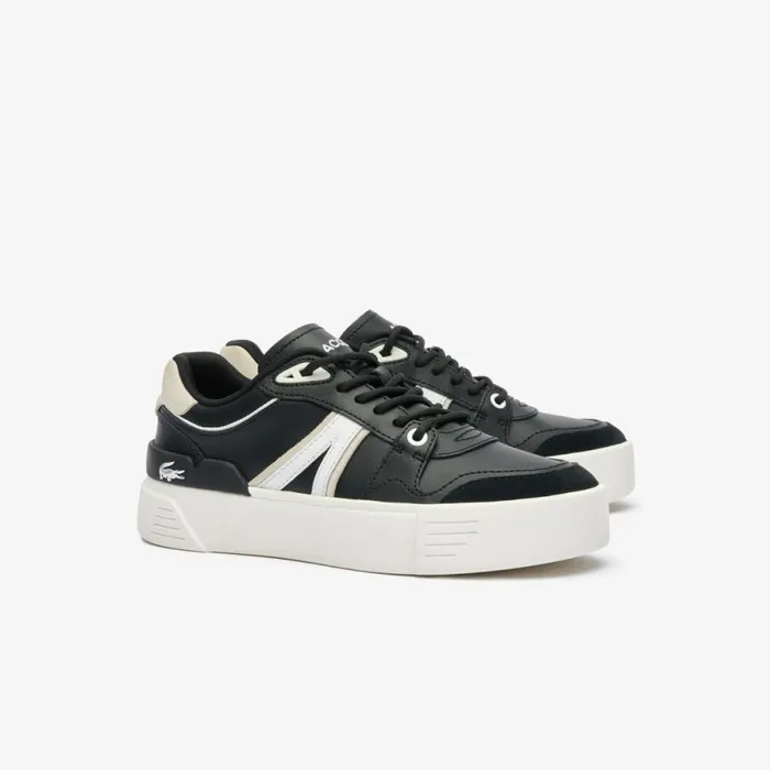 Sneakers Women Lacoste Women039s L002 Summer Style Leather Sneakers Blackoffwhite 454