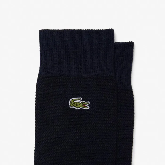 Socks MenWomen Lacoste Unisex 3Pack HighCut Socks Navy Blue 166