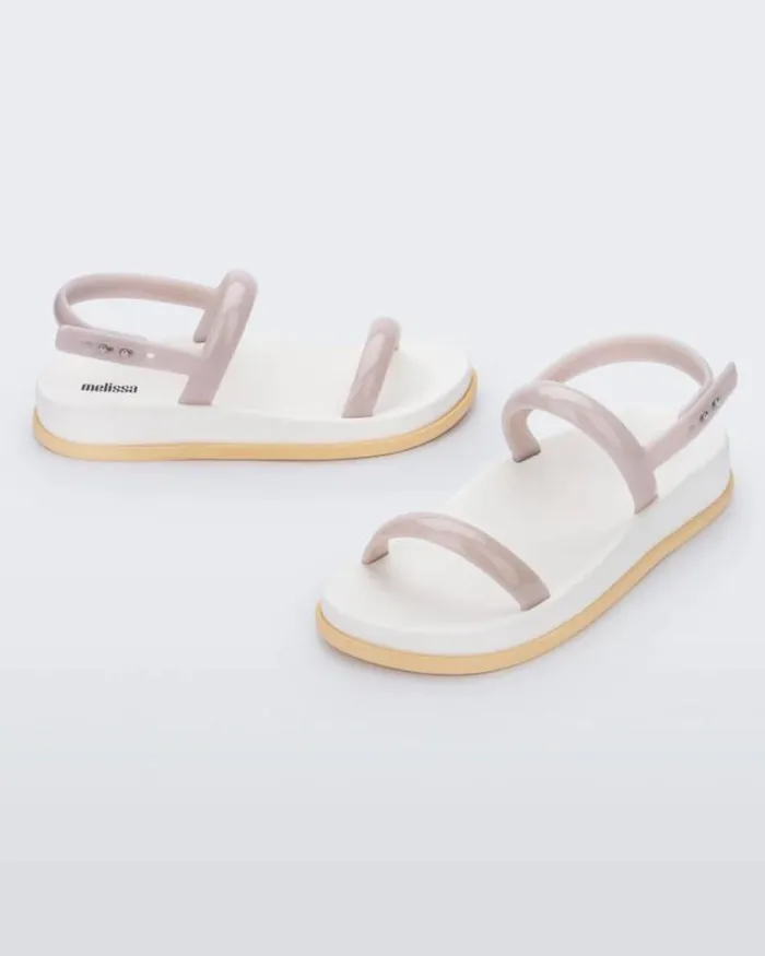 Soft Wave Sandal Beigewhiteyellow Women Melissa Sandals