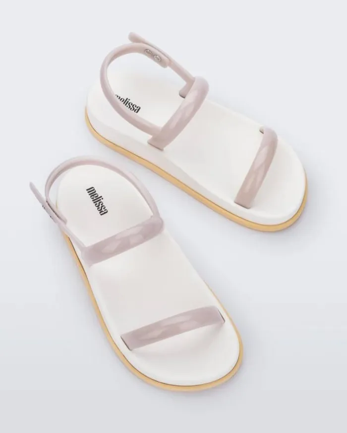 Soft Wave Sandal Beigewhiteyellow Women Melissa Sandals