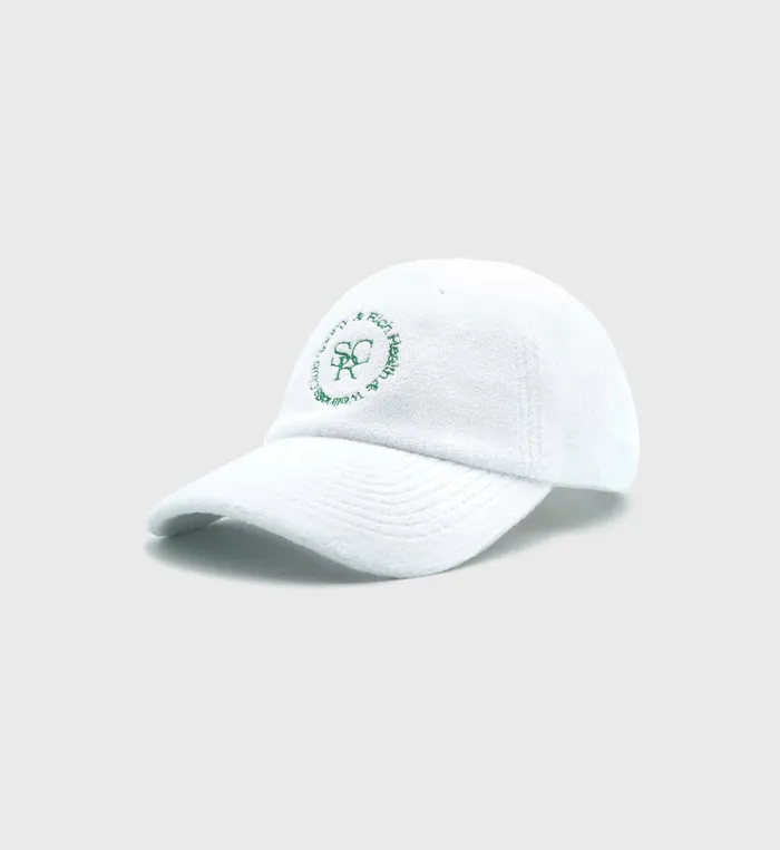 Sporty and Rich Hats Women SRHWC Terry Hat 8211 WhiteKelly Green
