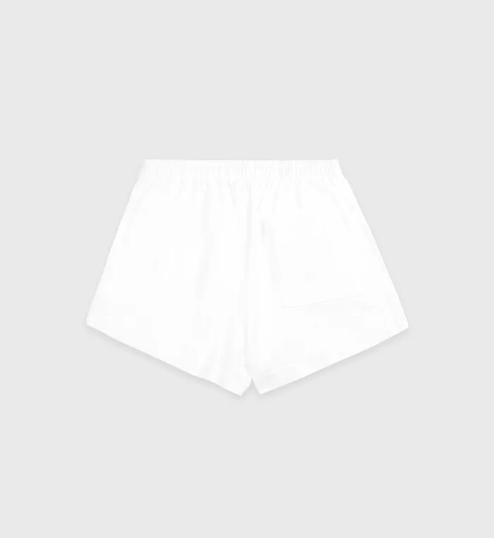 Sporty and Rich Shorts Women NY Health Club Disco Short 8211 WhiteNavy