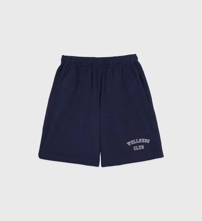 Sporty and Rich Shorts Women Wellness Club Gym Short 8211 NavyWhite