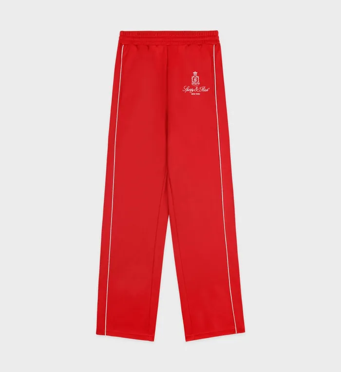 Sporty and Rich Sweatpants Women Vendome Track Pant 8211 RubyWhite