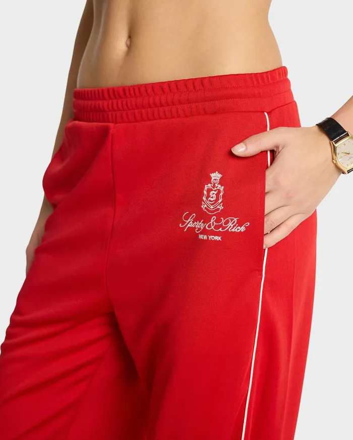 Sporty and Rich Sweatpants Women Vendome Track Pant 8211 RubyWhite