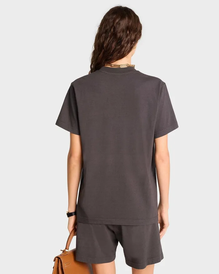 Sporty and Rich TShirts and Tops Women California TShirt 8211 Faded BlackSpring Green