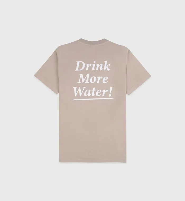 Sporty and Rich TShirts Men Drink More Water TShirt 8211 ElephantWhite