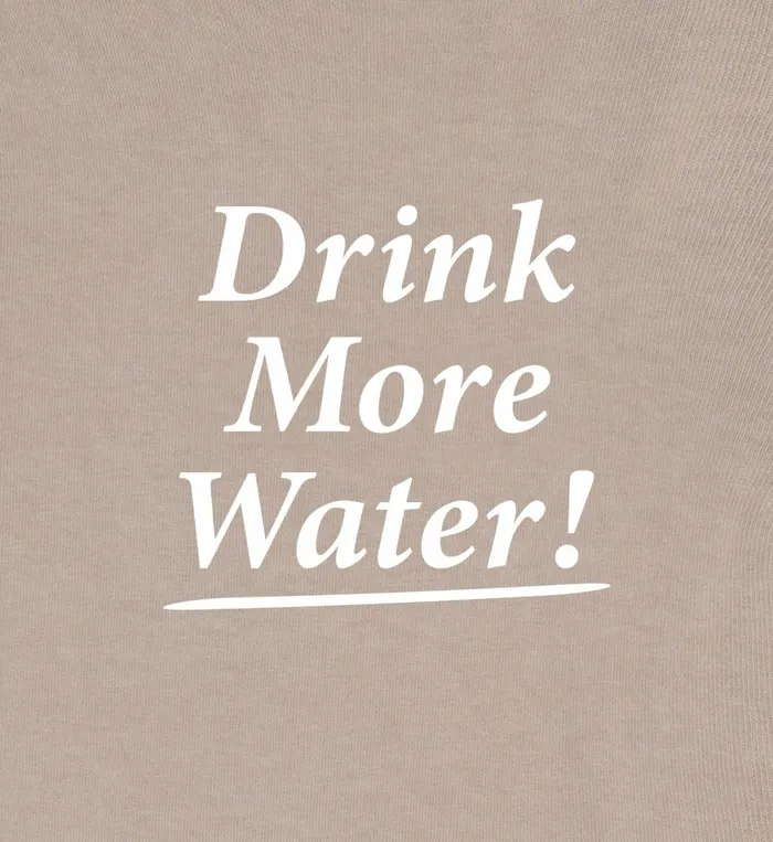 Sporty and Rich TShirts Men Drink More Water TShirt 8211 ElephantWhite