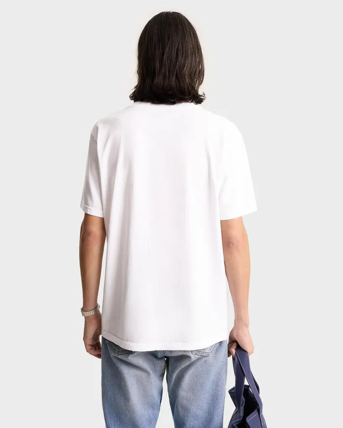 Sporty and Rich TShirts Men Emblem TShirt 8211 WhiteNavy