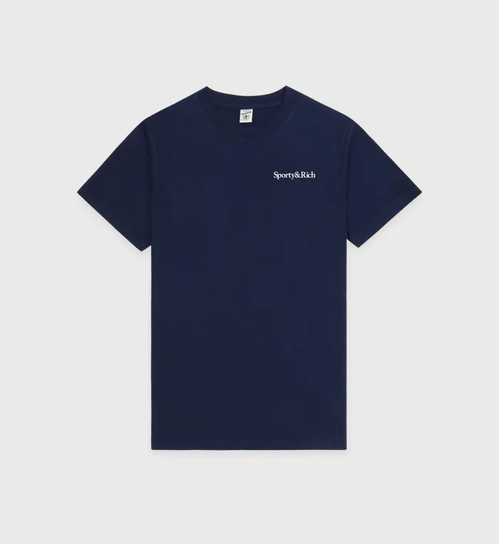 Sporty and Rich TShirts Men Health Is Wealth TShirt 8211 NavyWhite