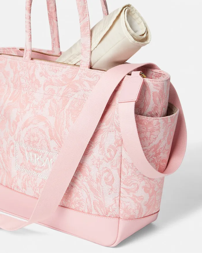 Strollers and Others Kids Versace Barocco Athena Baby Changing Mat Bag Light Pink
