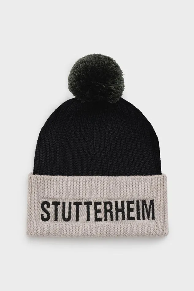 Stutterheim April Beanie Light SandBlack Women Beanies