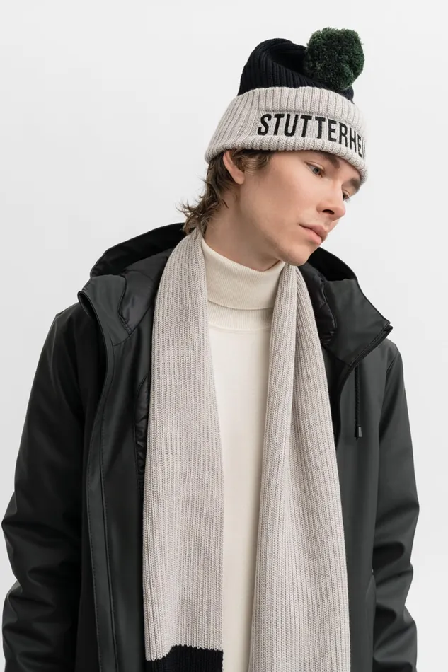 Stutterheim April Beanie Light SandBlack Women Beanies