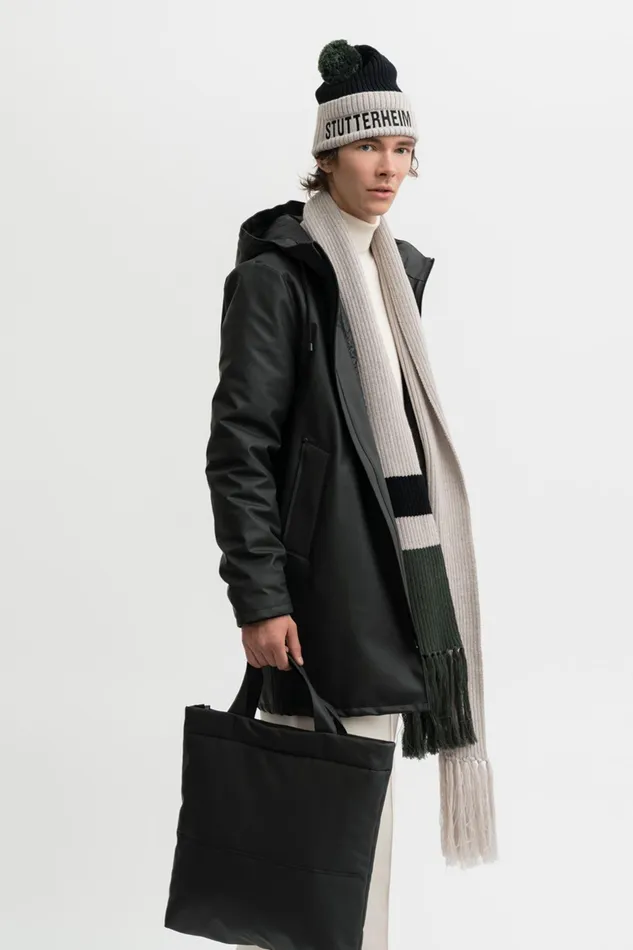 Stutterheim April Beanie Light SandBlack Women Beanies