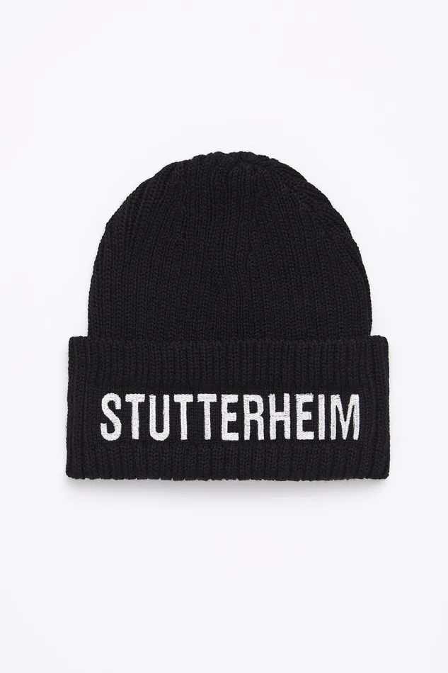 Stutterheim Big L Beanie Black Women Beanies