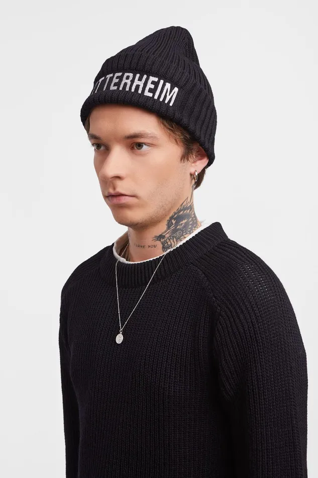 Stutterheim Big L Beanie Black Women Beanies