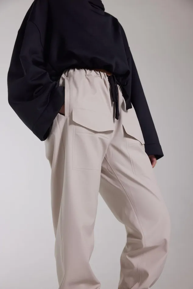 Stutterheim Dala Trousers Light Sand Women Bottoms