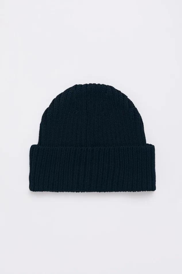 Stutterheim Logo Beanie Navy Women Beanies