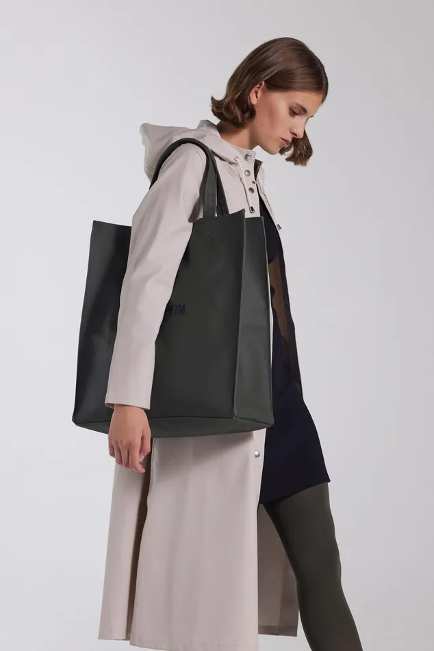 Stutterheim Mosebacke Long Raincoat Light Sand Women Raincoats