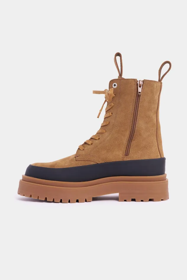 Stutterheim Peace Walker Suede Tobacco Women Suede Boots
