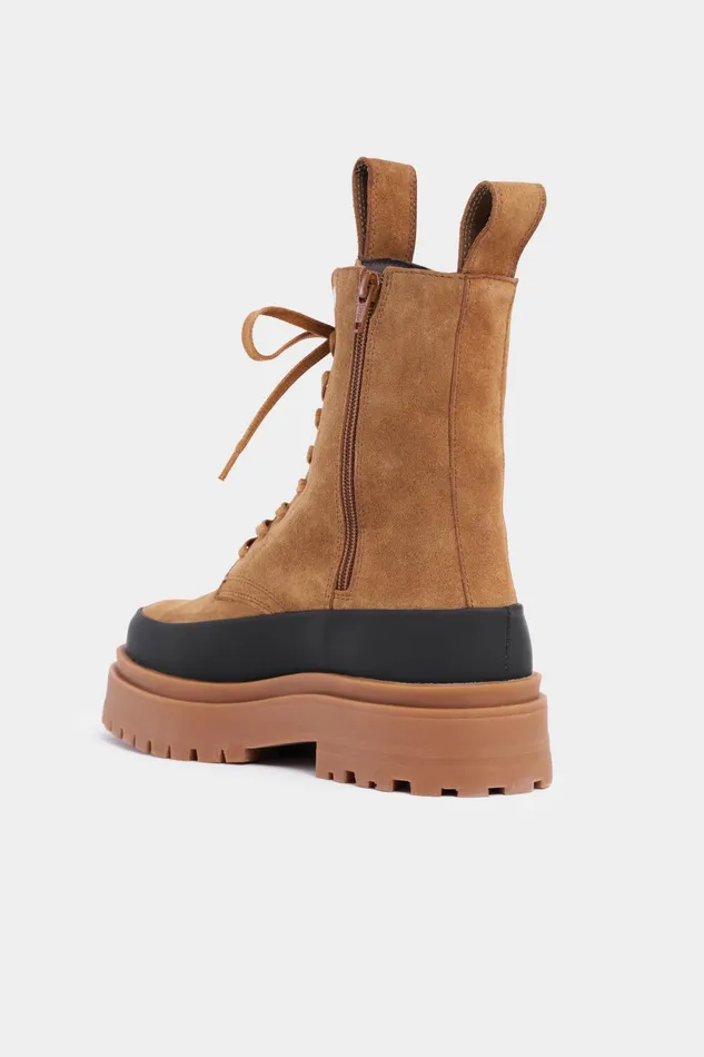 Stutterheim Peace Walker Suede Tobacco Women Suede Boots