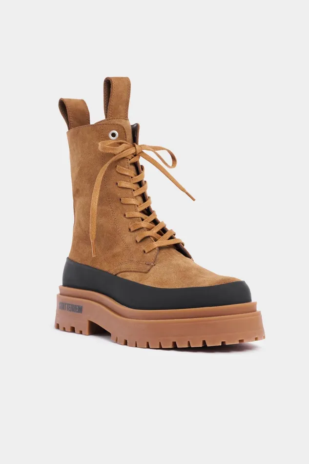 Stutterheim Peace Walker Suede Tobacco Women Suede Boots