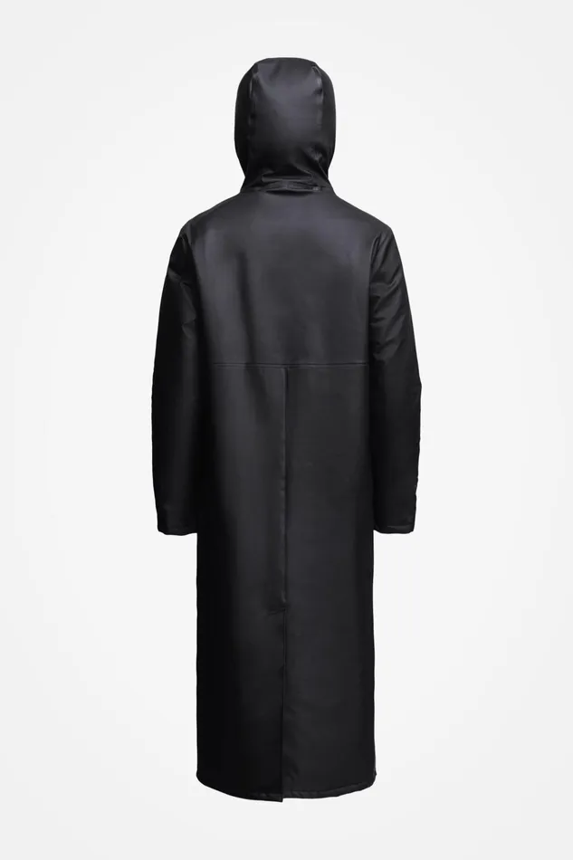 Stutterheim Stockholm Long Winter Jacket Black Men Winter Coats