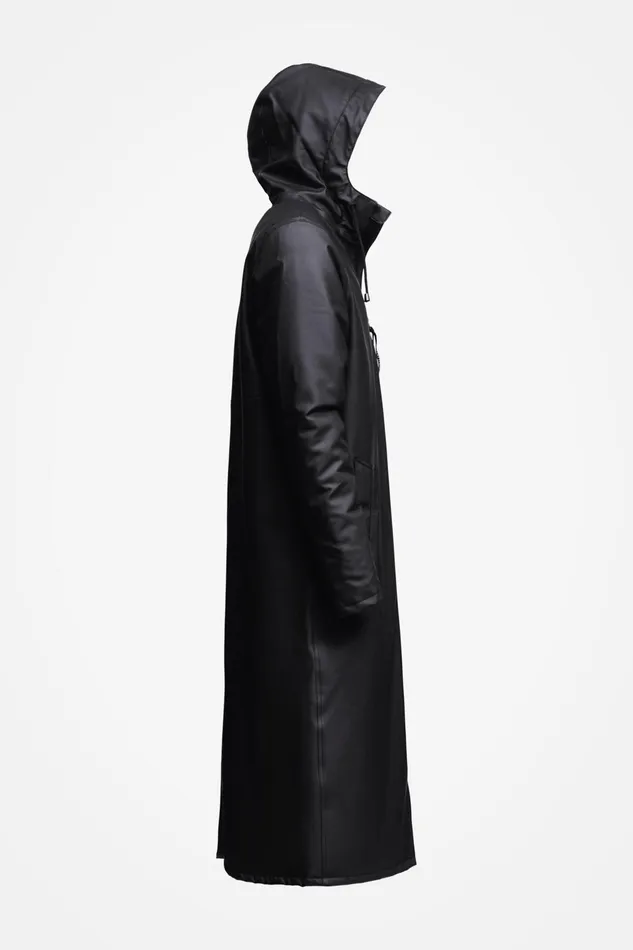Stutterheim Stockholm Long Winter Jacket Black Men Winter Coats