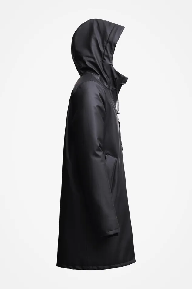 Stutterheim Stockholm Winter Jacket Black Men Raincoats