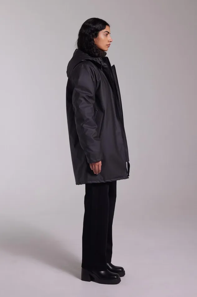 Stutterheim Stockholm Winter Jacket Black Men Raincoats